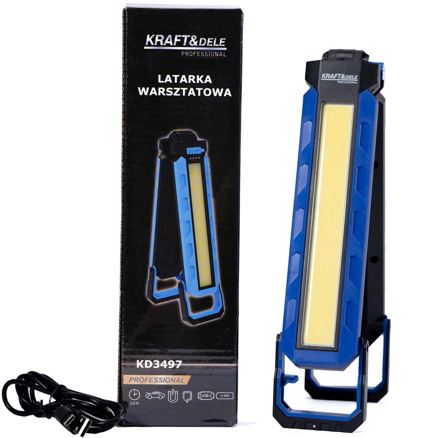 LED dílenská svítilna Kraft&Dele KD3497 – celkový pohled