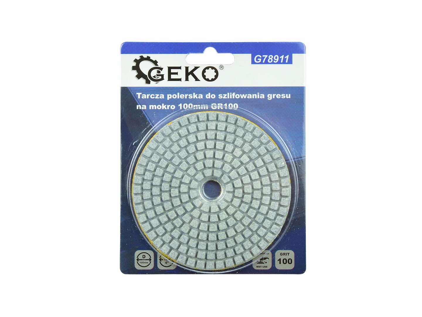 Lešticí kotouč pro mokré broušení dlažby 100 mm GR100 (5/250) 4