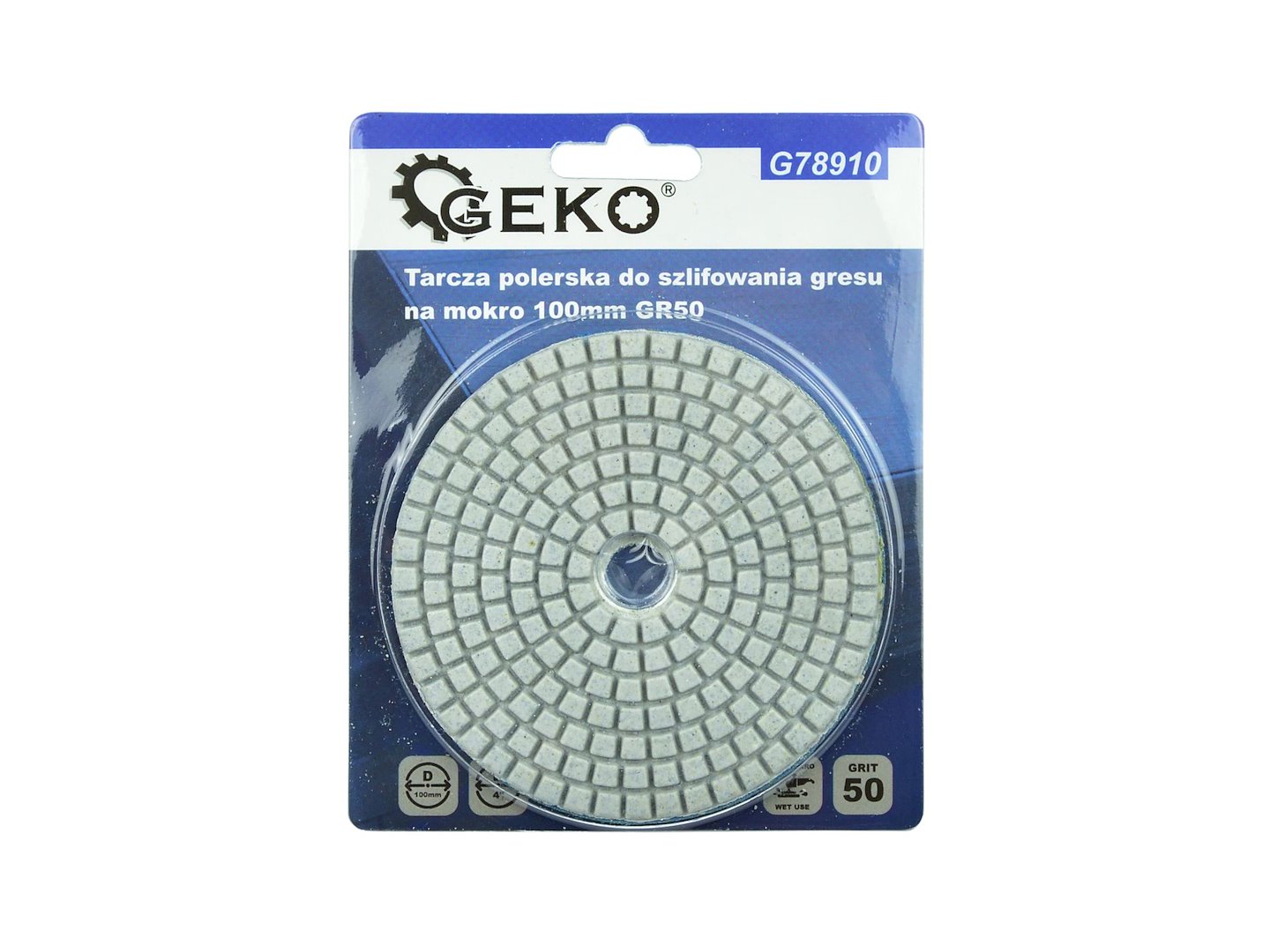 Lešticí kotúč pre mokré broušenie dlažby 100 mm GR50 – sada 5 kusov (Geko) 5