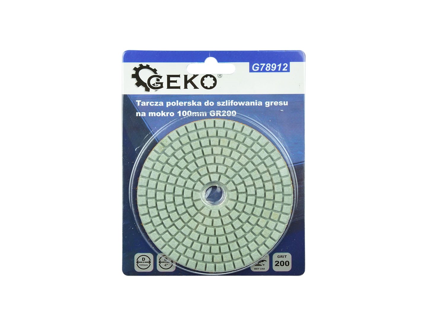 Lešticí kotúč pre mokré broušenie dlaždíc 100 mm GR200 – Geko 5