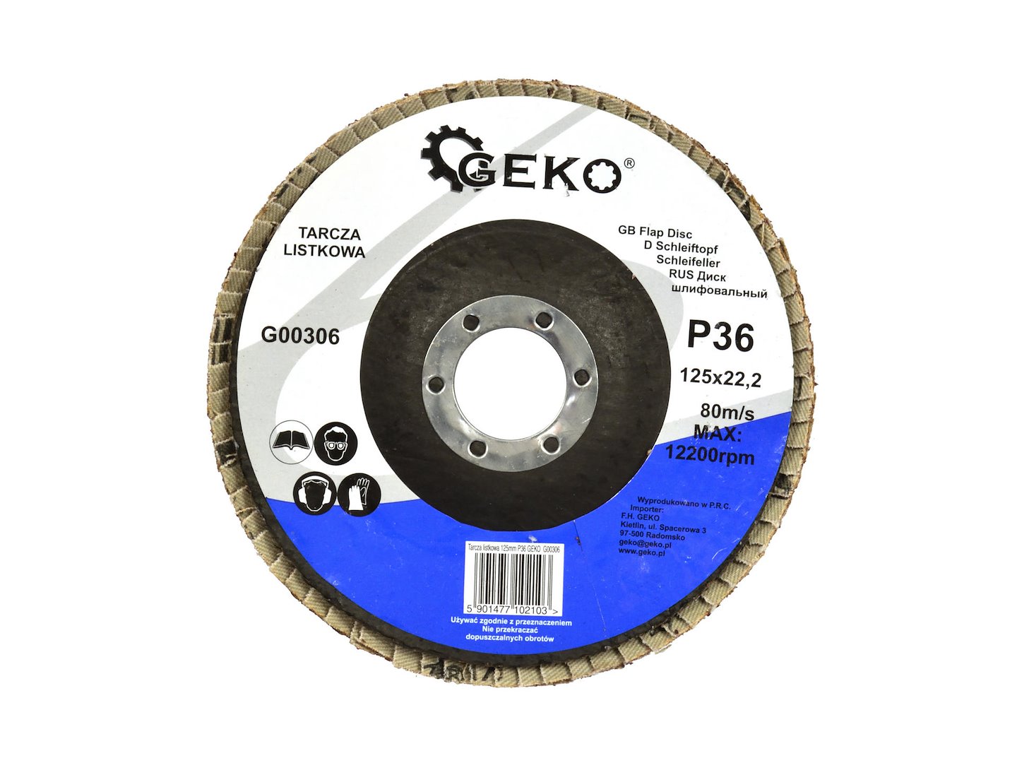 Listový kotúč 125 mm P36 Geko 4