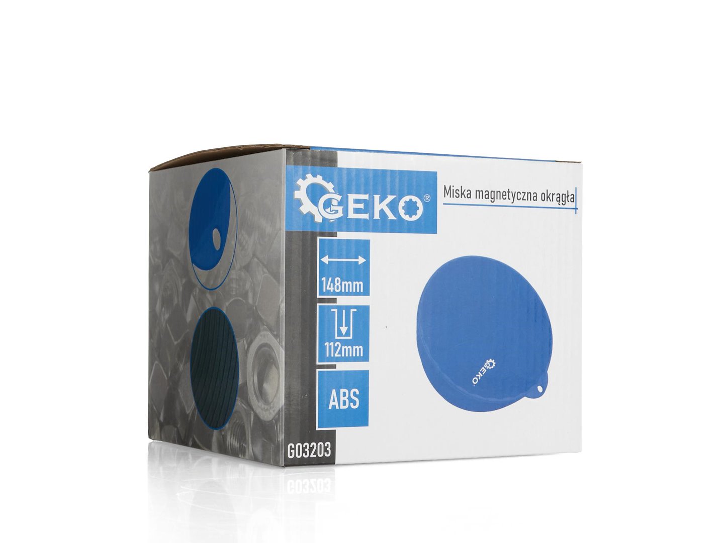 Magnetická miska kulatá ABS 148x112mm – Geko 4