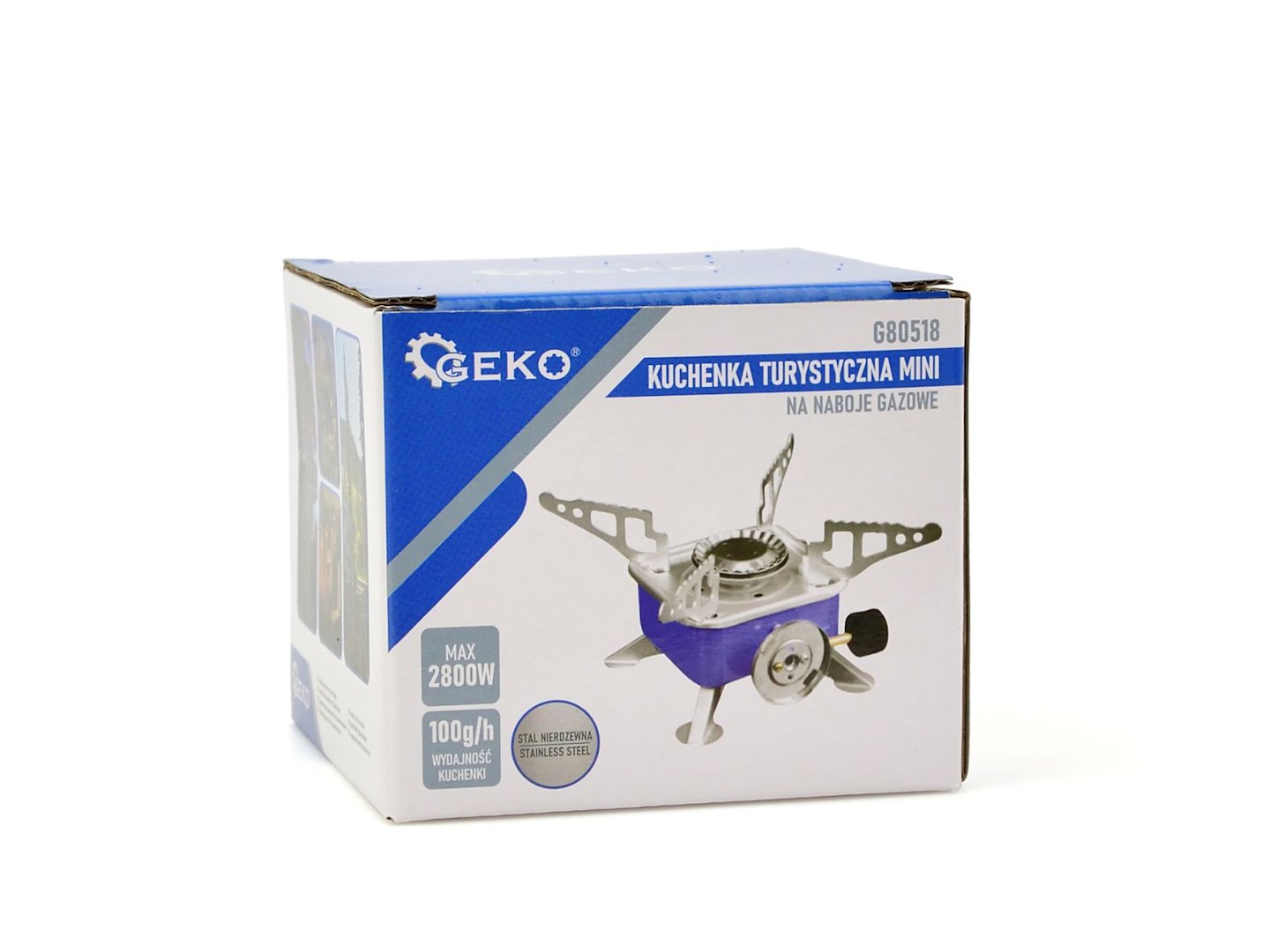 Mini turistický varný koreň na plynové kartuše Geko G80518 8