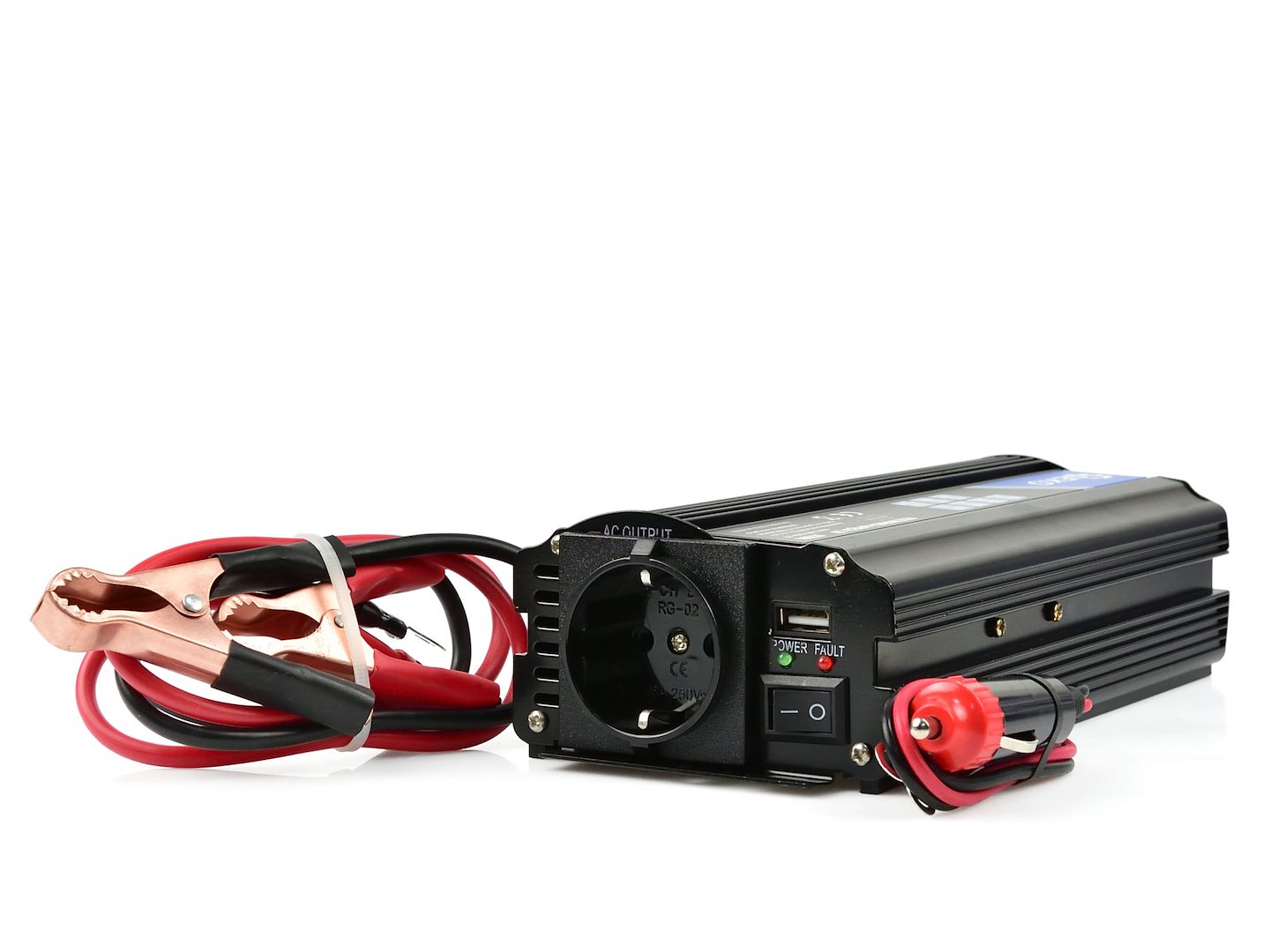 Napěťový měnič Geko 24 V/230 V 500/1000 W — Celkový pohled