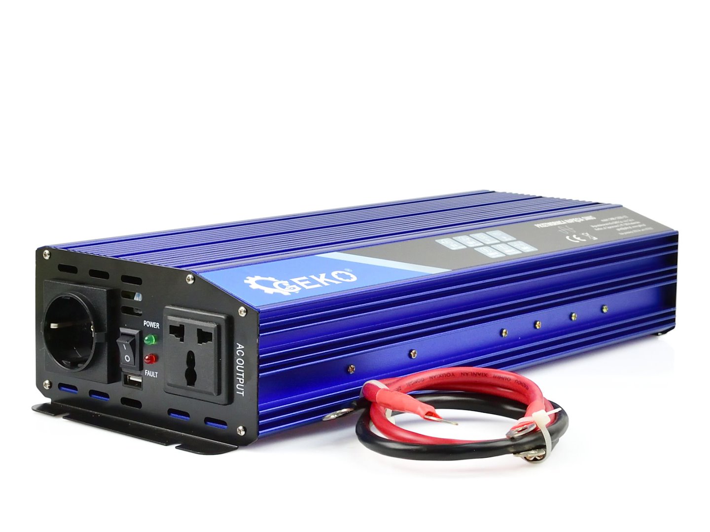 Napěťový měnič Geko SINUS 24V/230V 2000/4000W — Celkový pohled