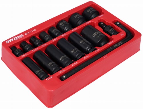 Sada rázových hlavic KD11762 – celkový pohled na sadu