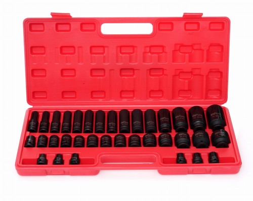 Rázové hlavice 1/2″ 35 ks KD11757 – celá sada v kazetě