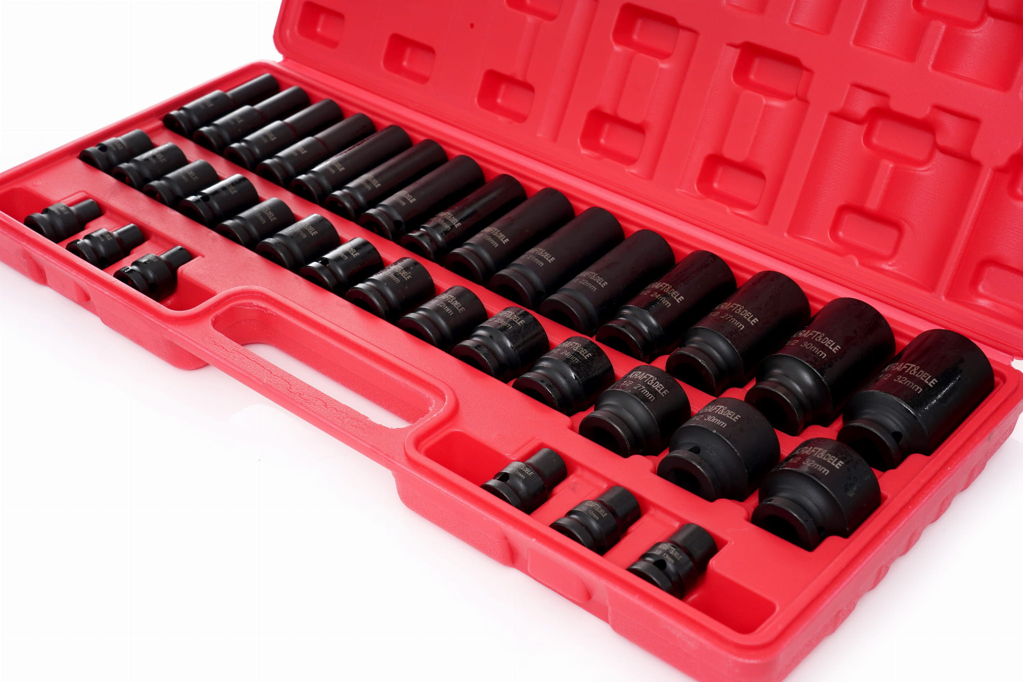 Rázové hlavice 1/2″ 35 ks KD11757 – detail velikostí