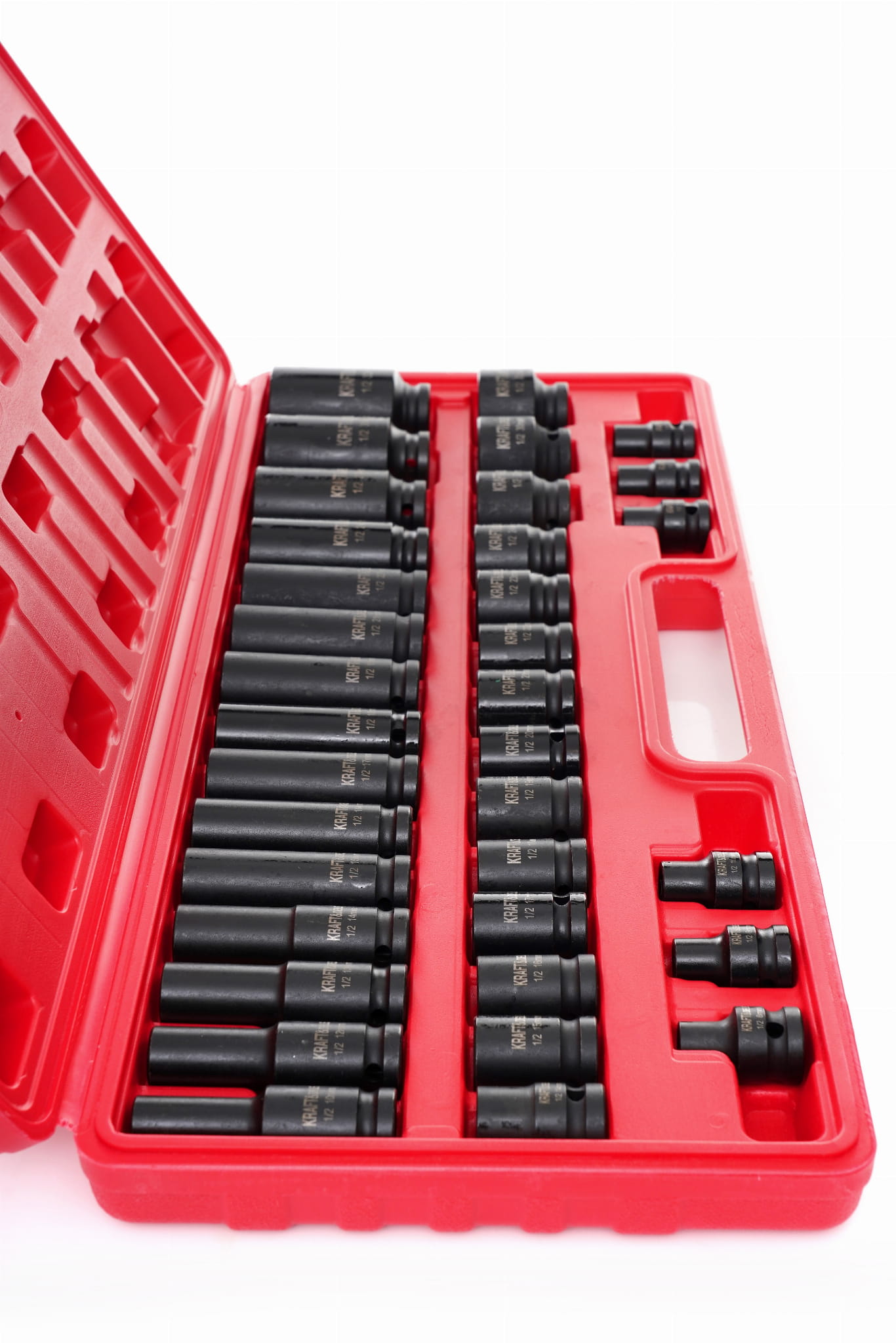 Rázové hlavice 1/2″ 35 ks KD11757 – plastová kazeta