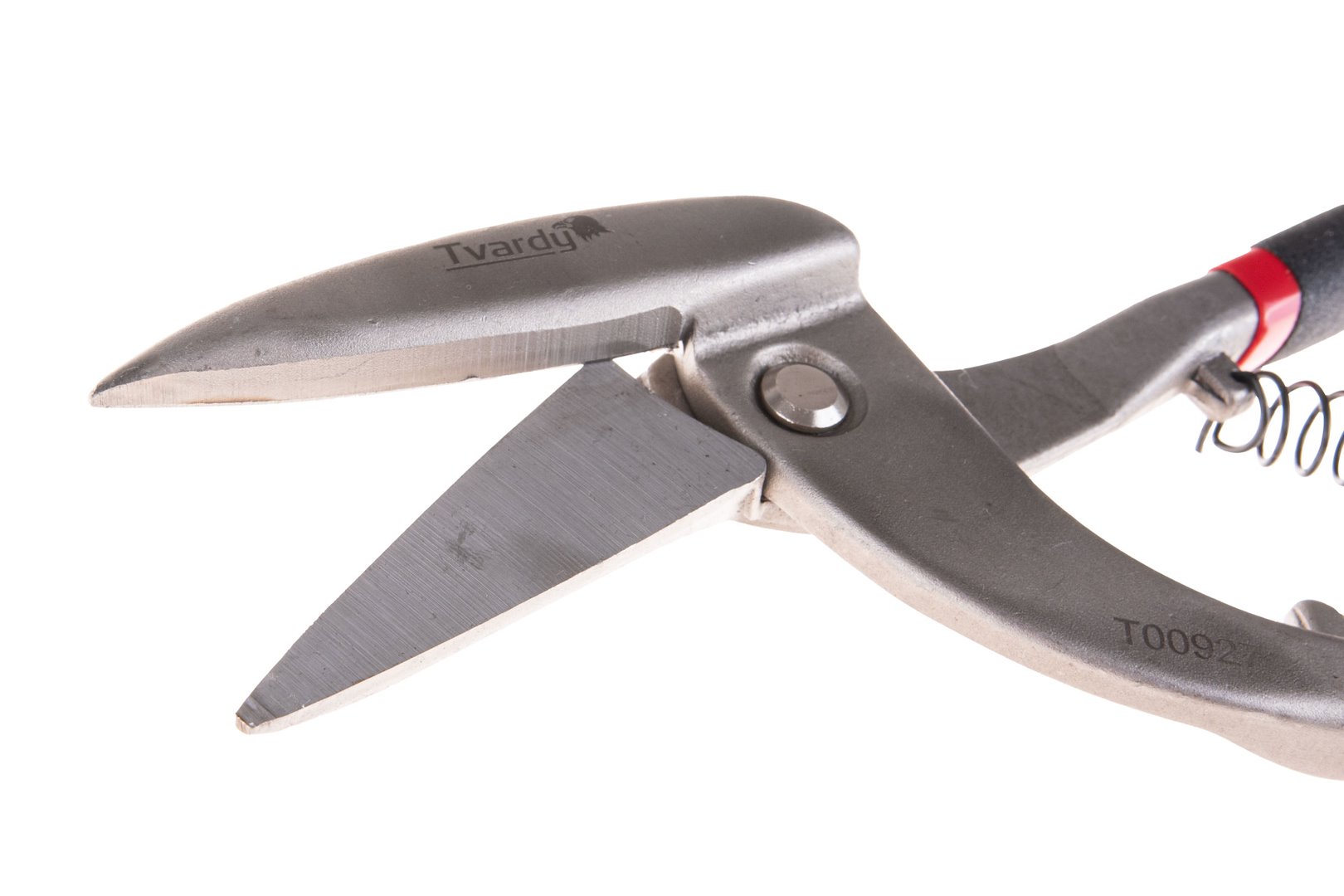 Nůžky na plech Geko T00927, Pelikan pravé ohnuté, 300 mm, řez 6/24 — V provozu