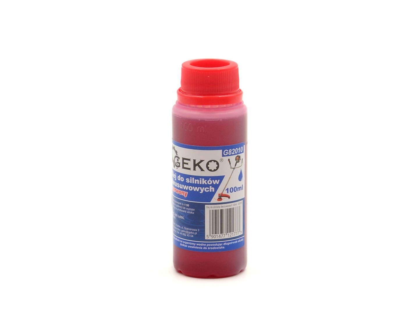 Olej do motorů dvoutaktních červený 100 ml — Celkový pohled