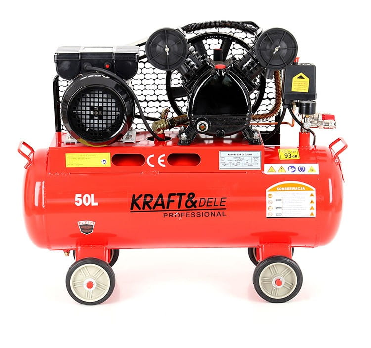Olejový kompresor 50 l 2 písty KD403 – dvoupístový systém