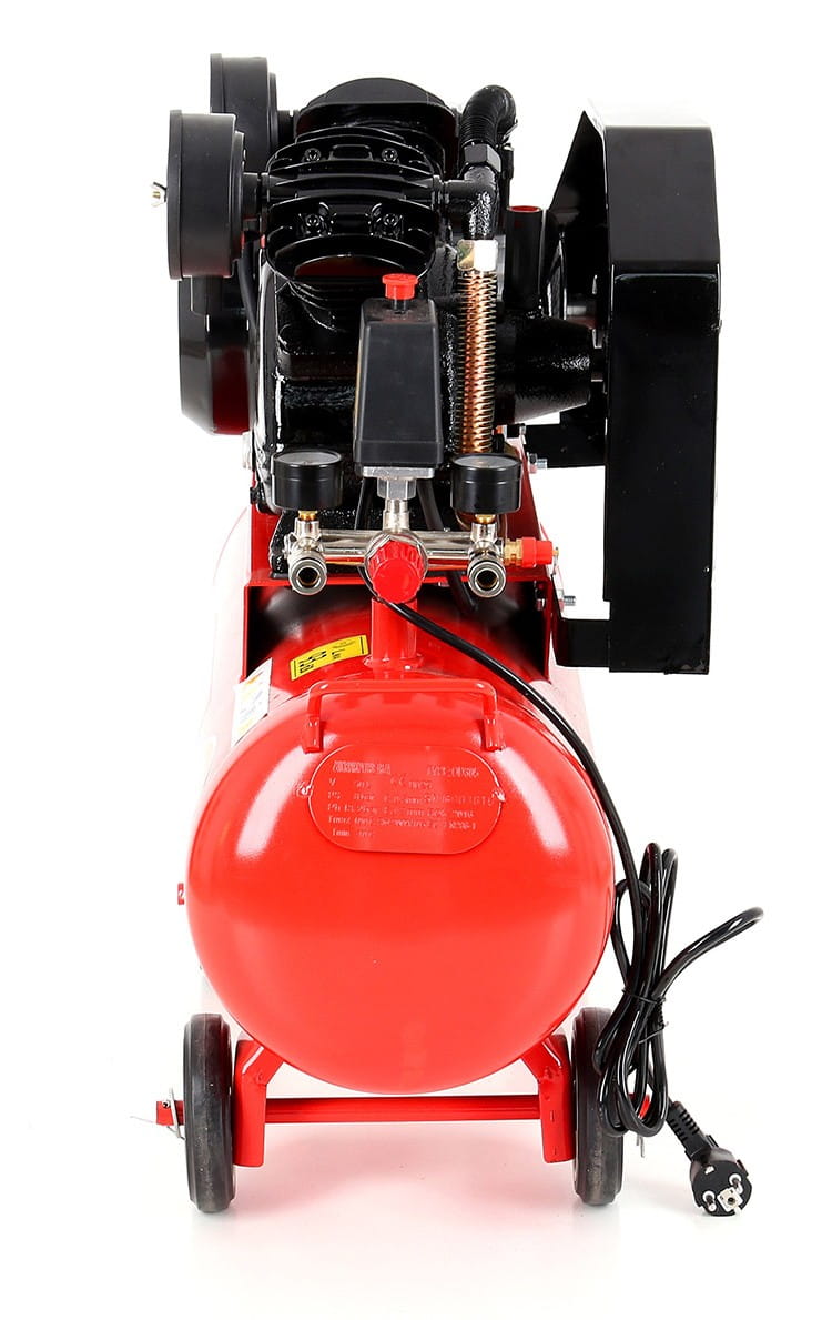 Olejový kompresor 50 l 2 písty KD403 – detail nádrže