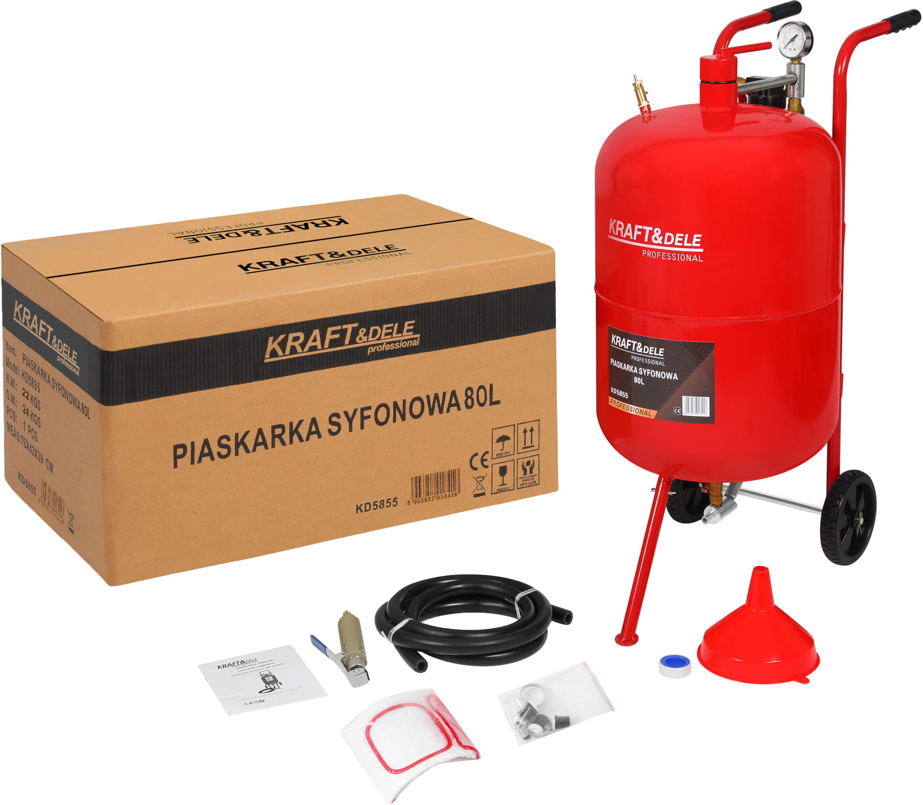 Sací pískovačka 80 l KD5855 3