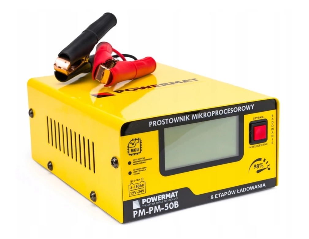 Powermat PM-PM-50B – detail LCD displeje a ovládacích prvků