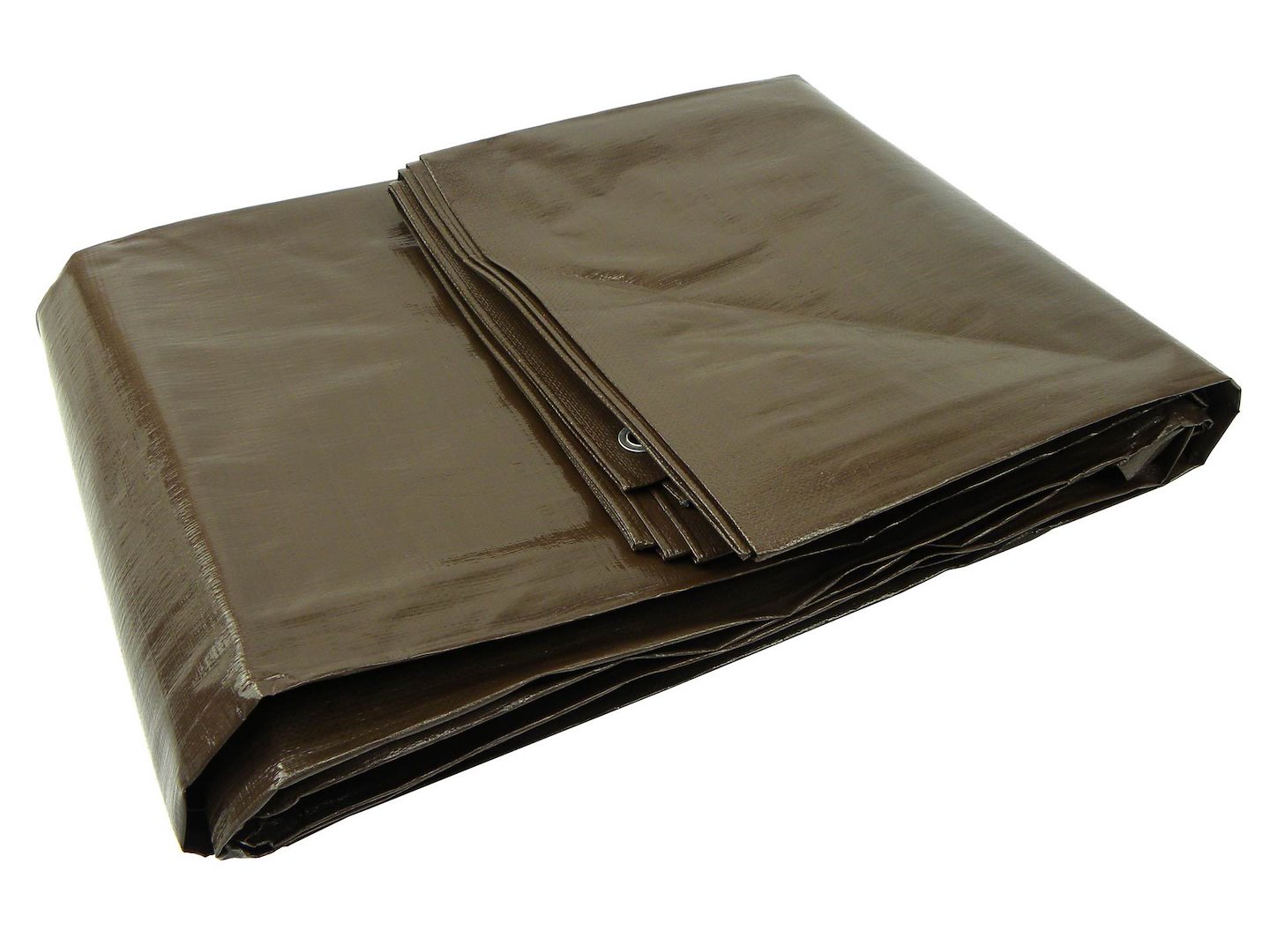 Plachta 4x8 m extra silná/hnědá 200G — Celkový pohled