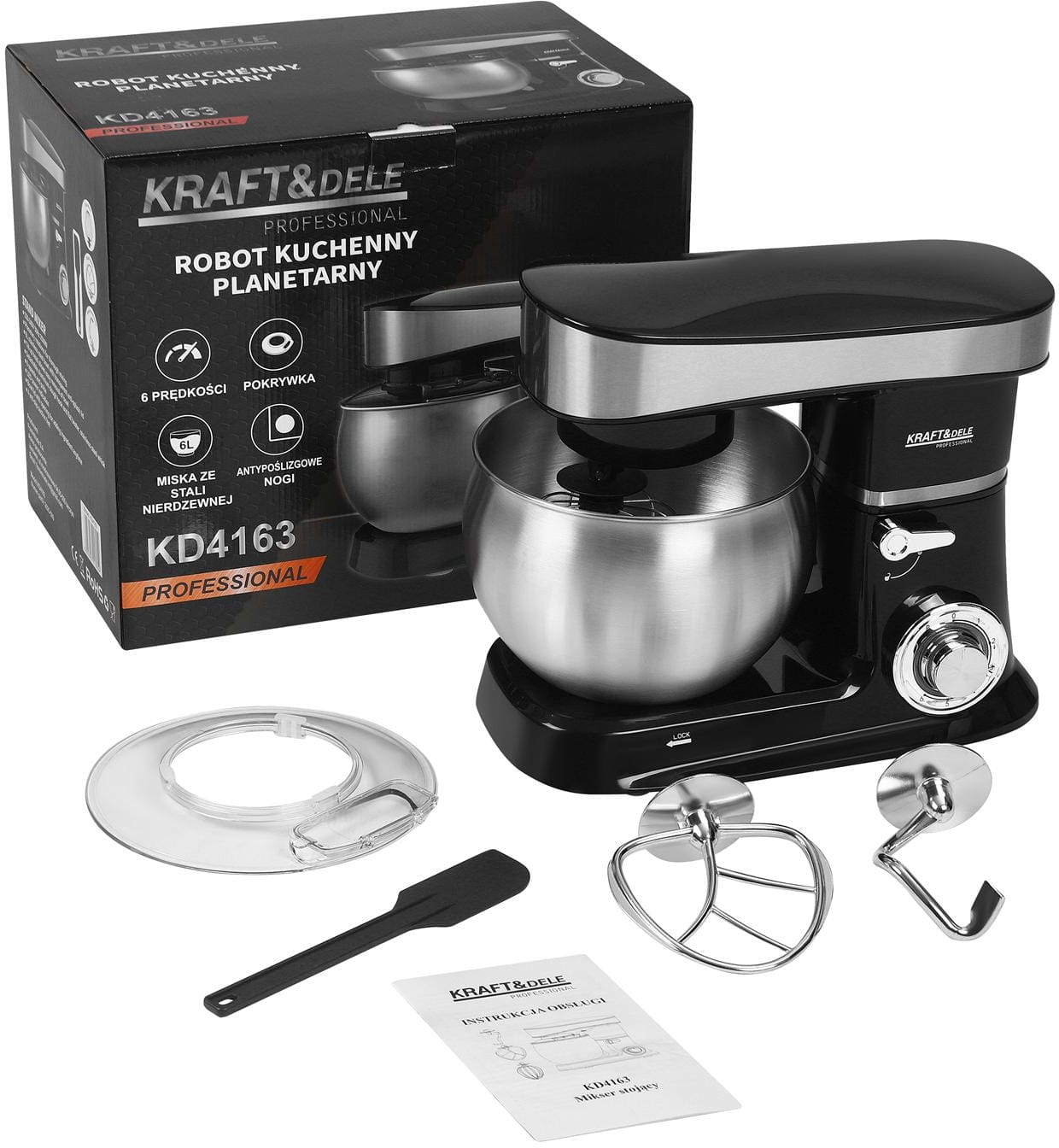 Planetární mi × ér 6 l 2500 W KD4163 - pro kuchaře i domácí nadšence 3