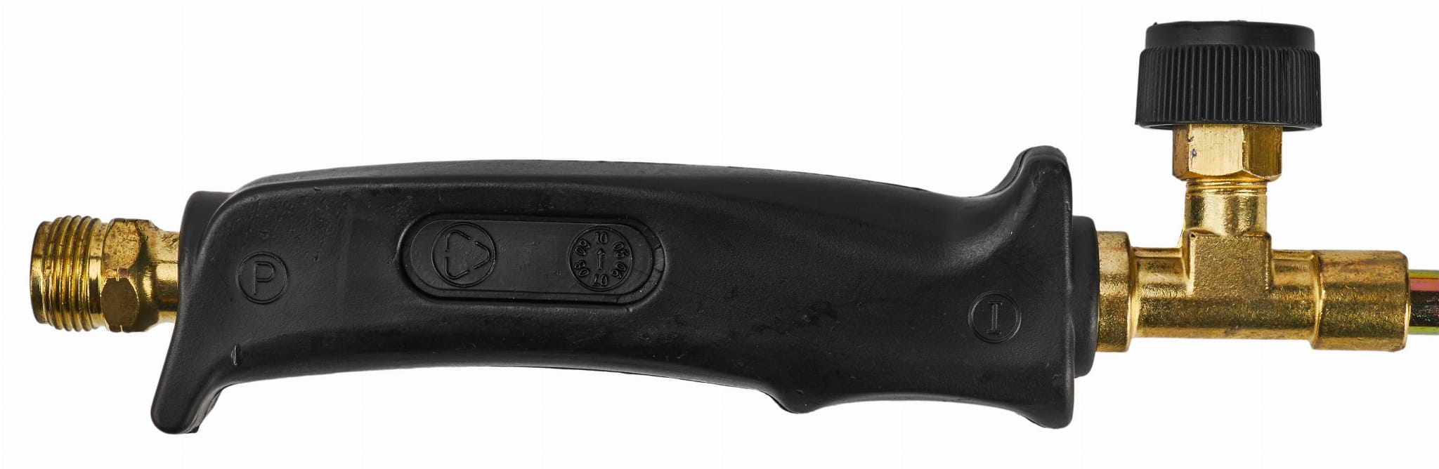 Plynový hořák KD10301 — detail regulátoru