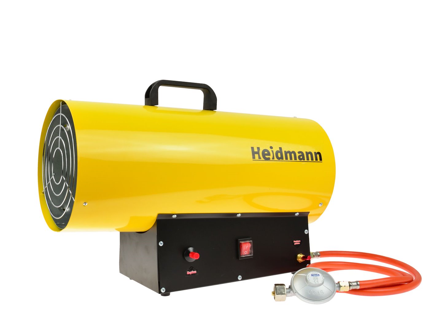 Plynový ohřívač Heidmann GE1222_H00753 s redukčním ventilem 40 kW — Celkový pohled