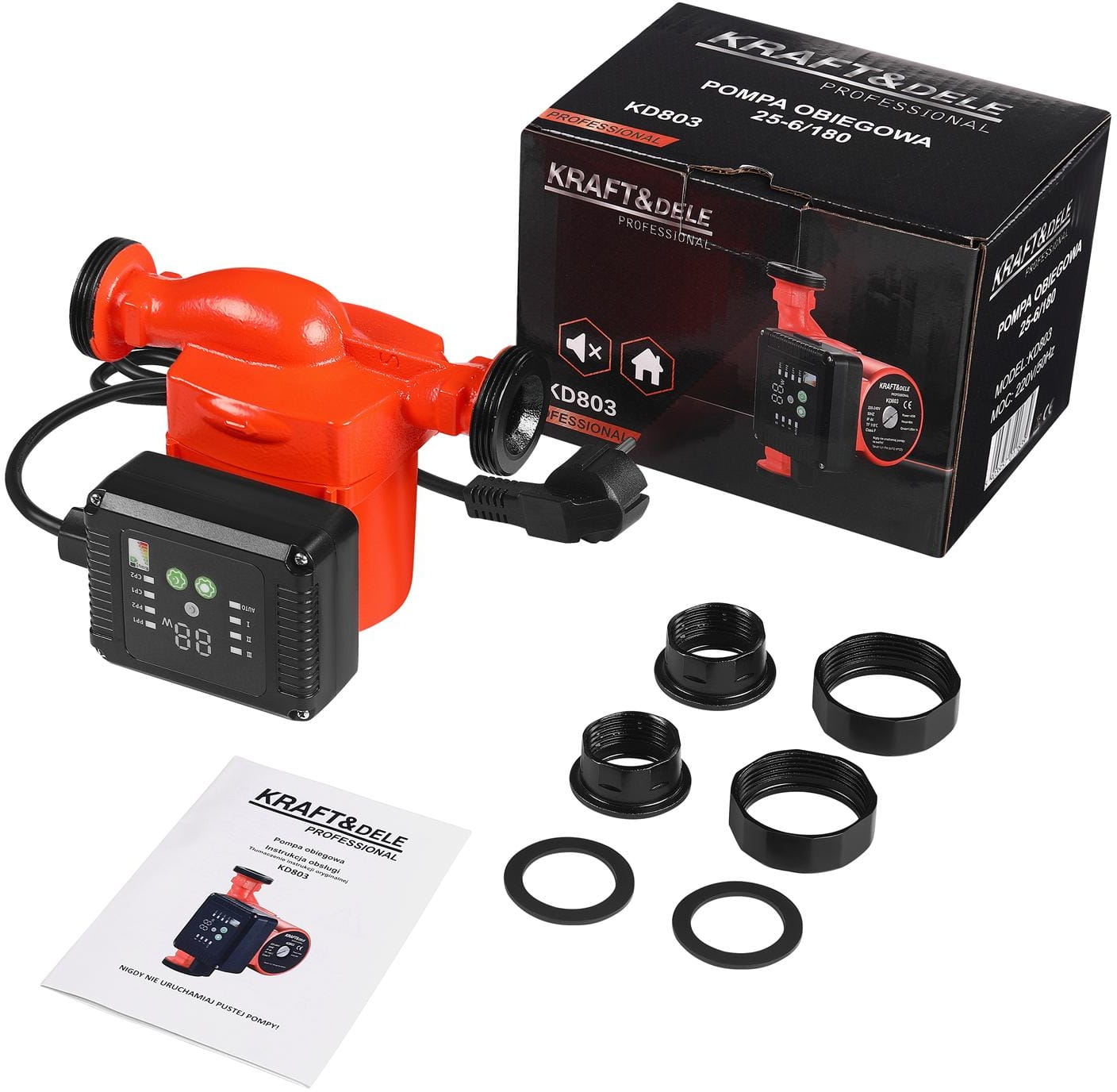 Cirkulační čerpadlo Kraft-Dele KD803 – elektronická regulace