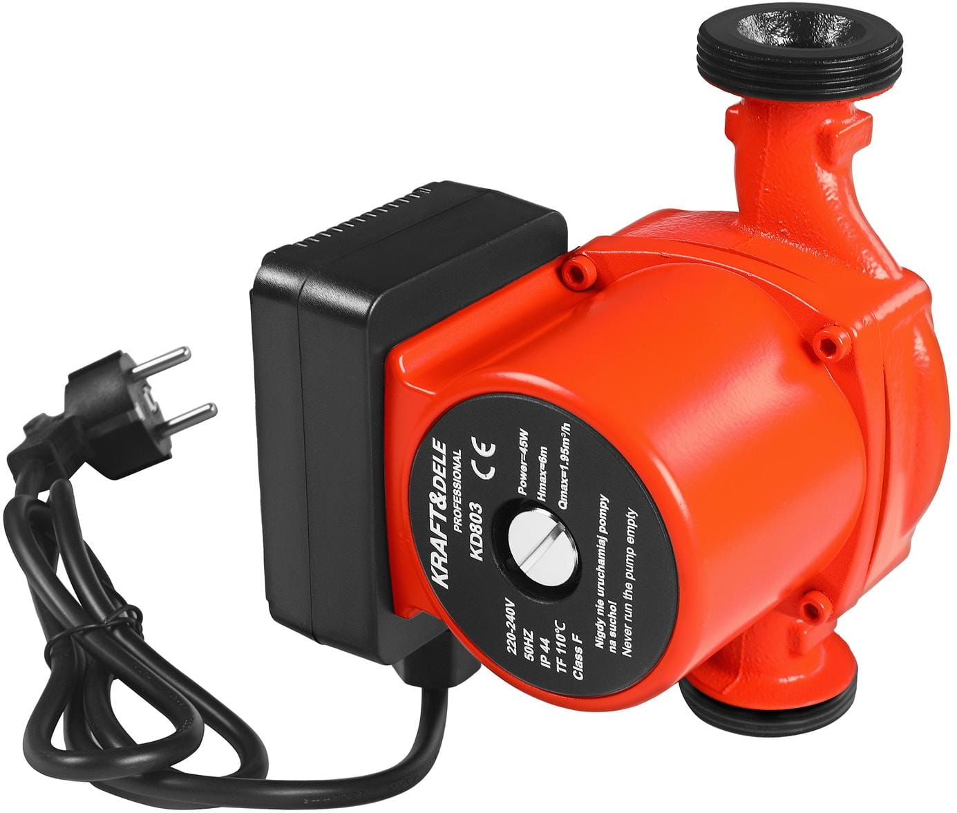 Cirkulační čerpadlo Kraft-Dele KD803 – připojovací závity