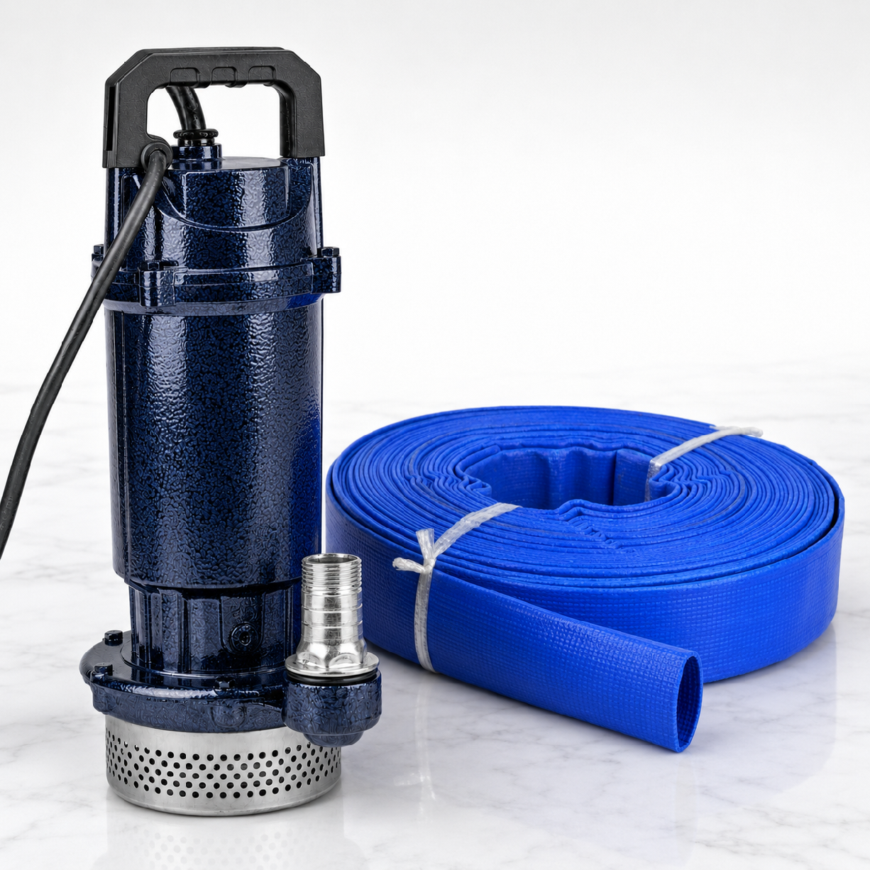 Ponorné kalové čerpadlo ONDRAGON 2000 W — celkový pohled