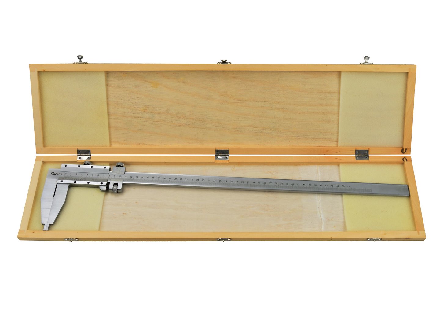 Posuvné měřítko 0–500 mm x 0,05 mm, jednostranné, Geko G01495 — Celkový pohled