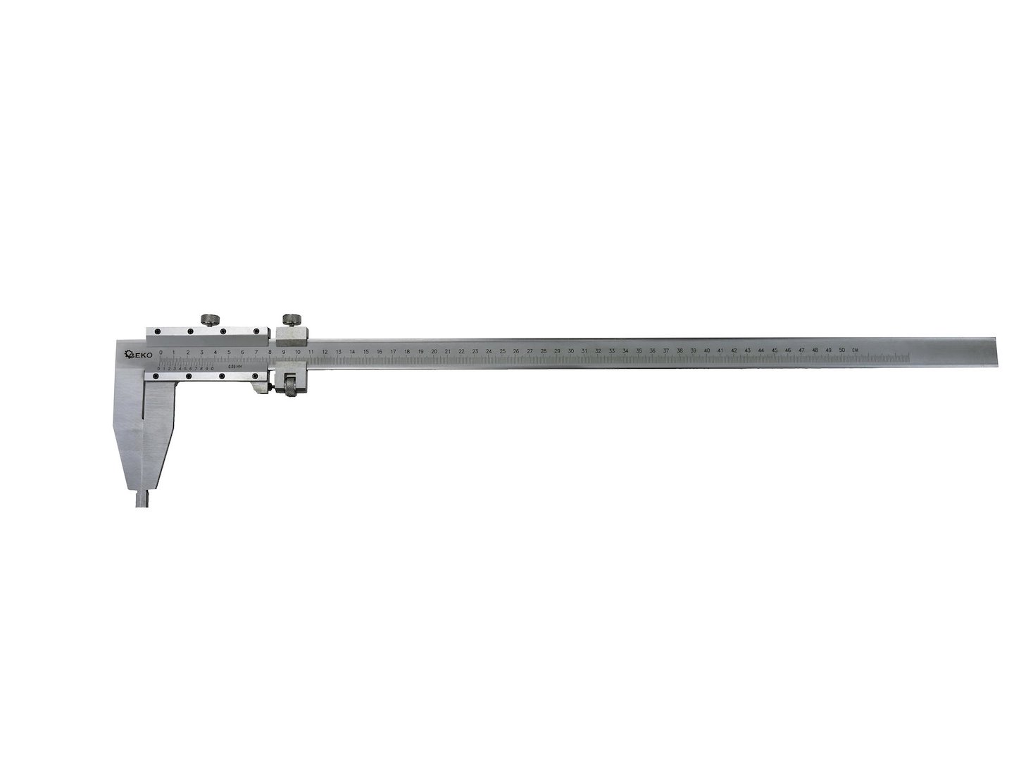 Posuvné měřítko 0–500 mm x 0,05 mm, jednostranné, Geko G01495 — Detail