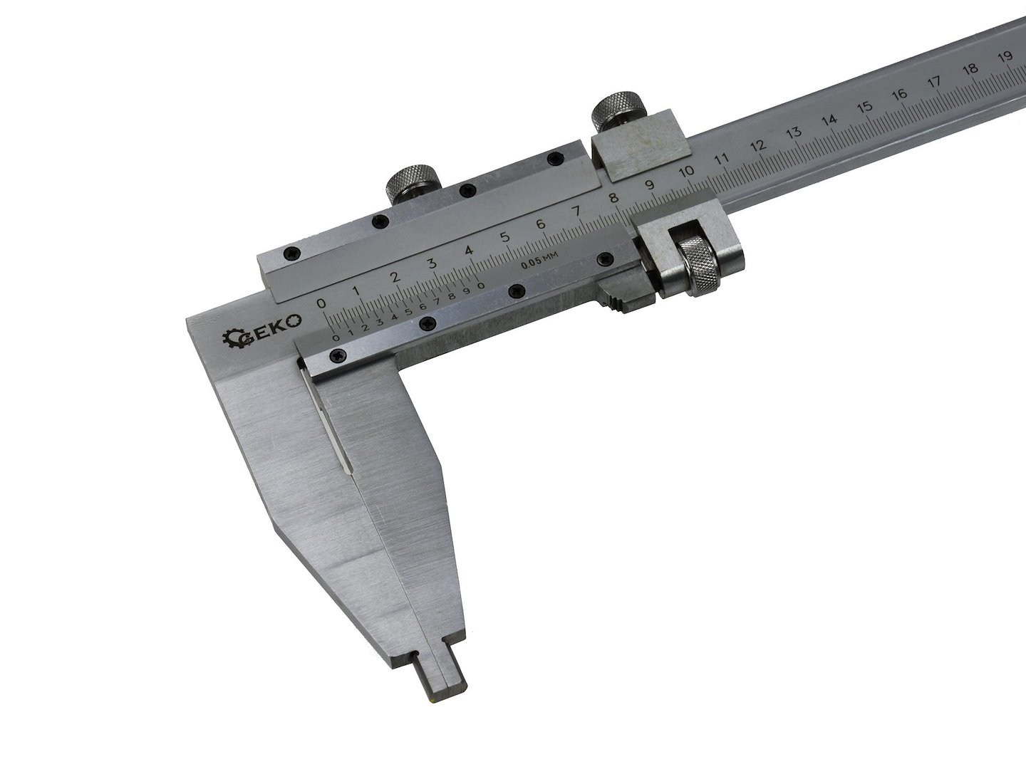 Posuvné měřítko 0–500 mm x 0,05 mm, jednostranné, Geko G01495 — V provozu