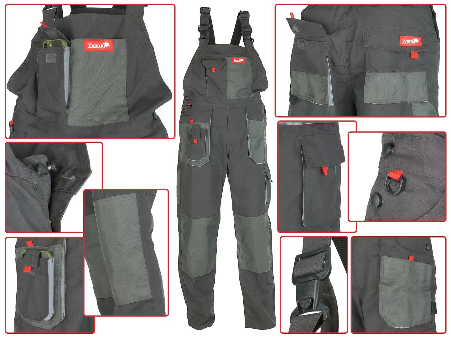 Pracovní kalhoty Geko velikost XXL — Detail