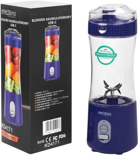 Přenosný akumulátorový míxér KD4171 – celkový pohled