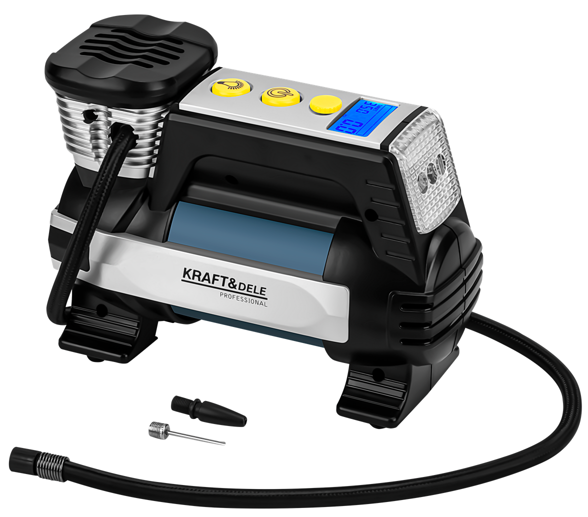 Přenosný automobilový kompresor 12 V KD3442 – LCD displej