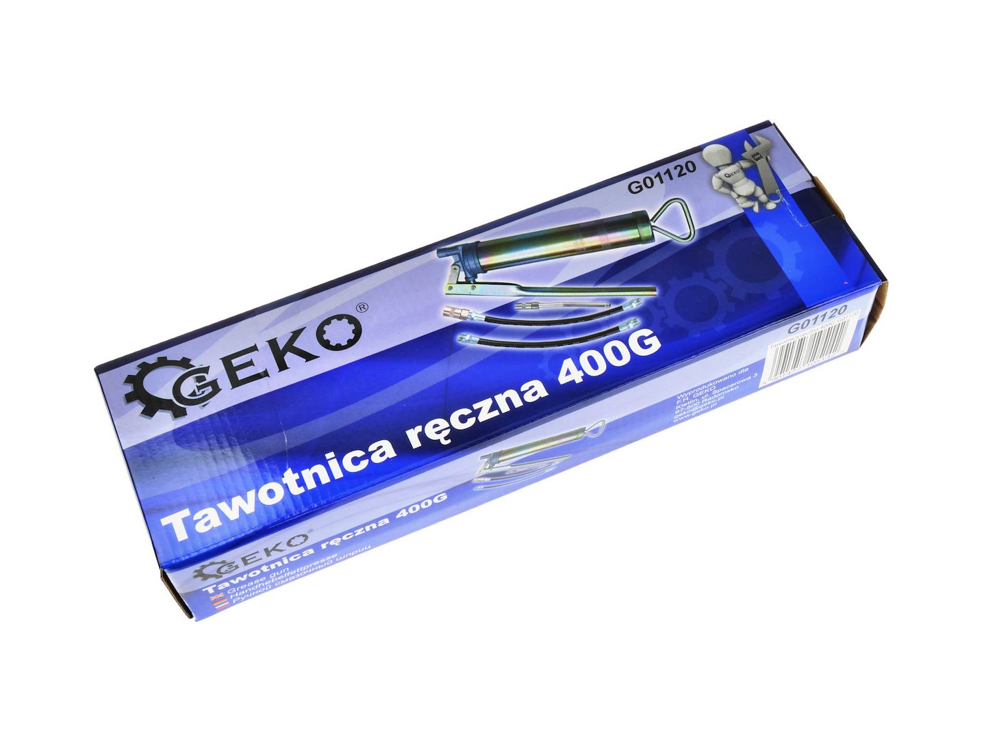 Ruční mazací lis 400 ml typ hobby – Geko G01120 5