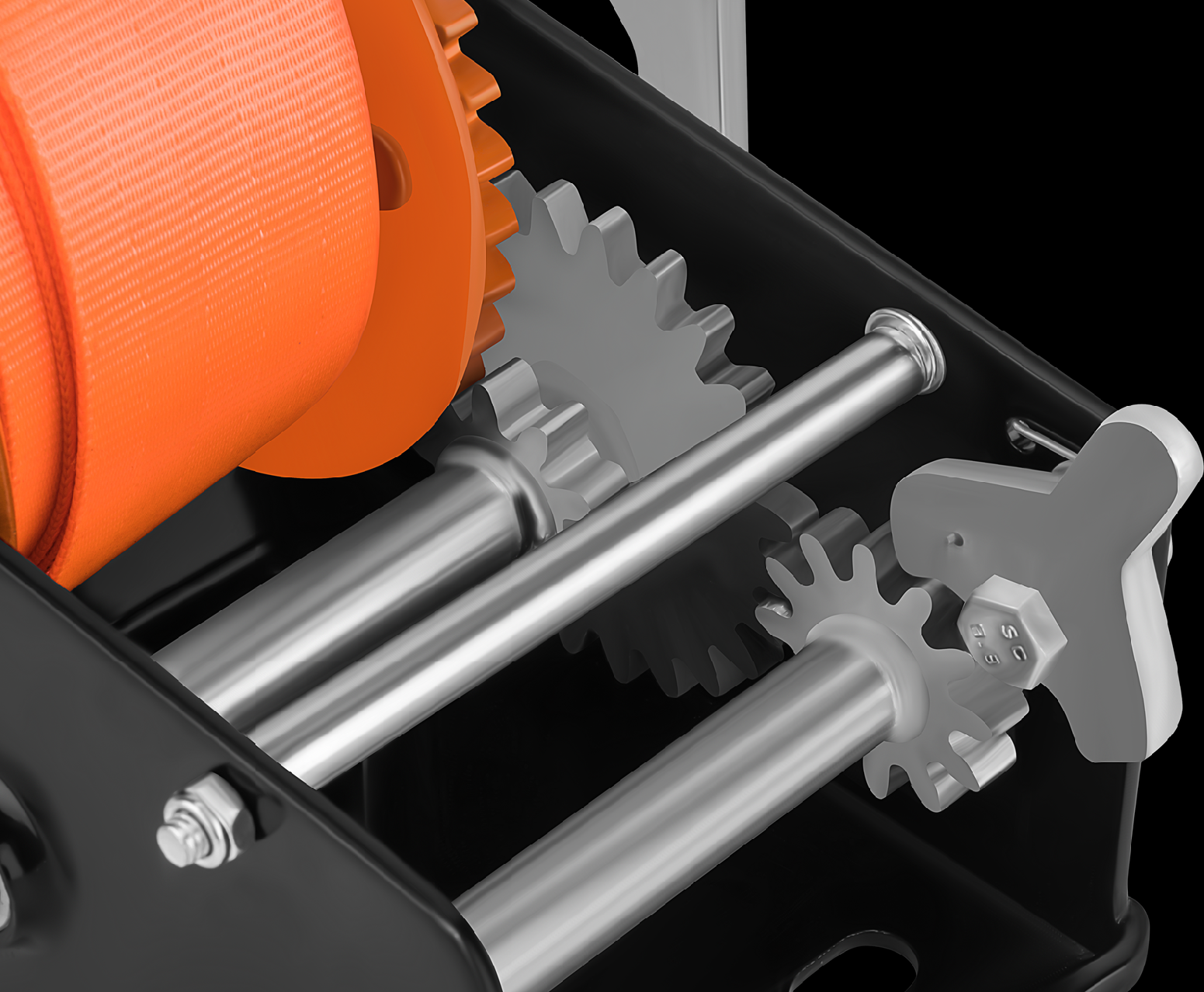 Řemenový naviják 2500 lbs KD1314 – ráčnový mechanismus