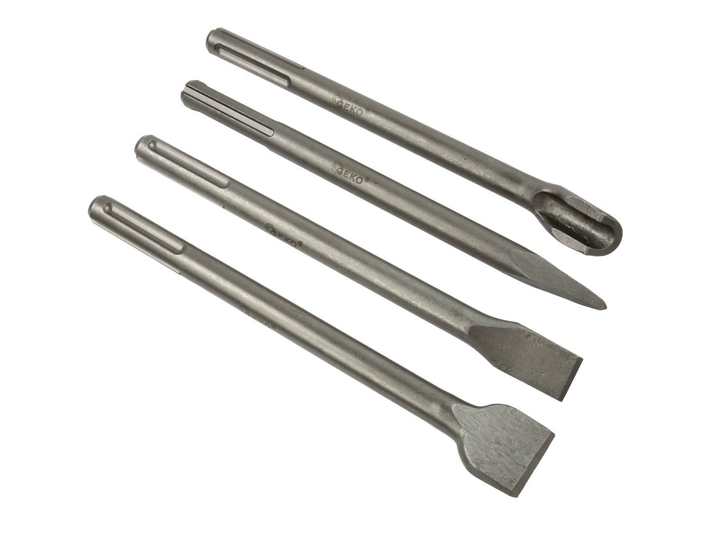 Sada 4 ks sekáčů SDS MAX Geko G40030 — Detail