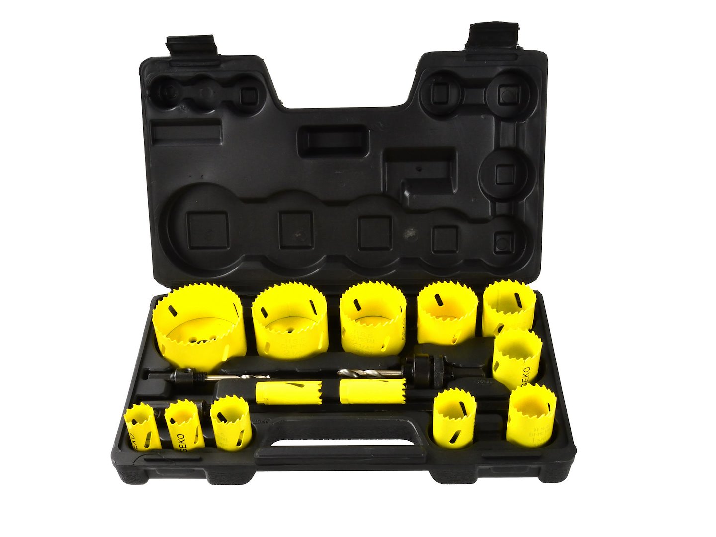 Bimetalové vrtáky do kovu a dřeva, sada 17 ks, Geko g39998, plastový box — Detail vrtáku
