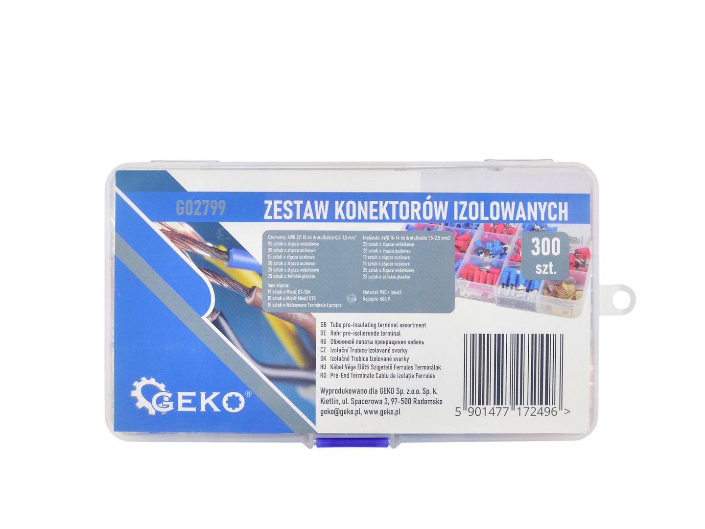 Sada izolovaných konektorů, 300 ks (60) 3