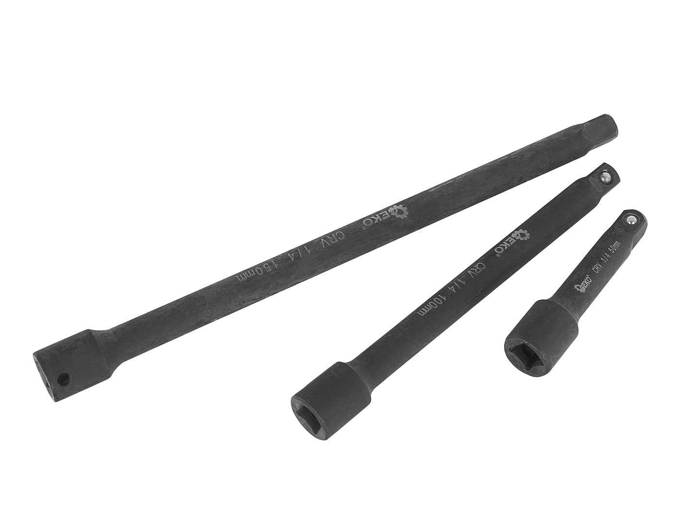 Sada prodlužovacích nástavců 1/4" 3/8" 1/2" CrV – 9 ks (Geko) 8