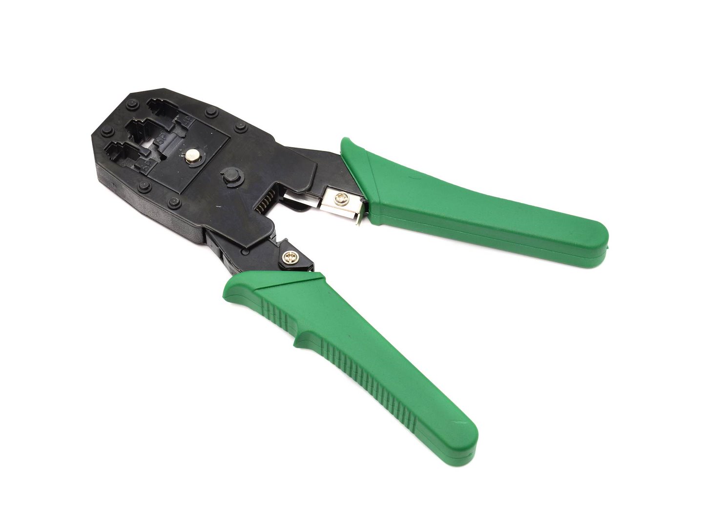 Sada síťových nástrojů RJ45 Geko – krimpovací kleště, tester, nůž Krone 6
