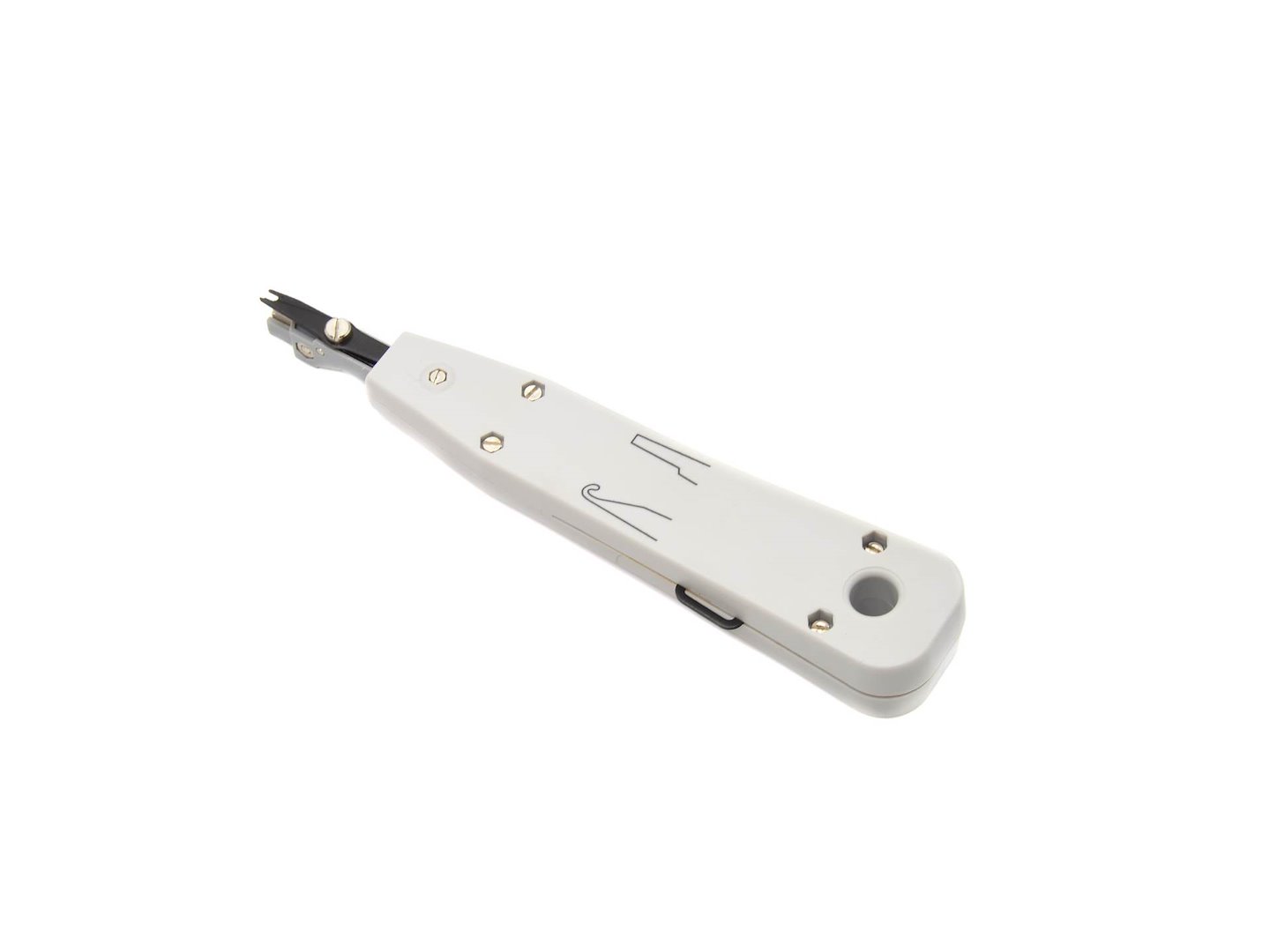 Sada síťových nástrojů RJ45 Geko – krimpovací kleště, tester, nůž Krone 7