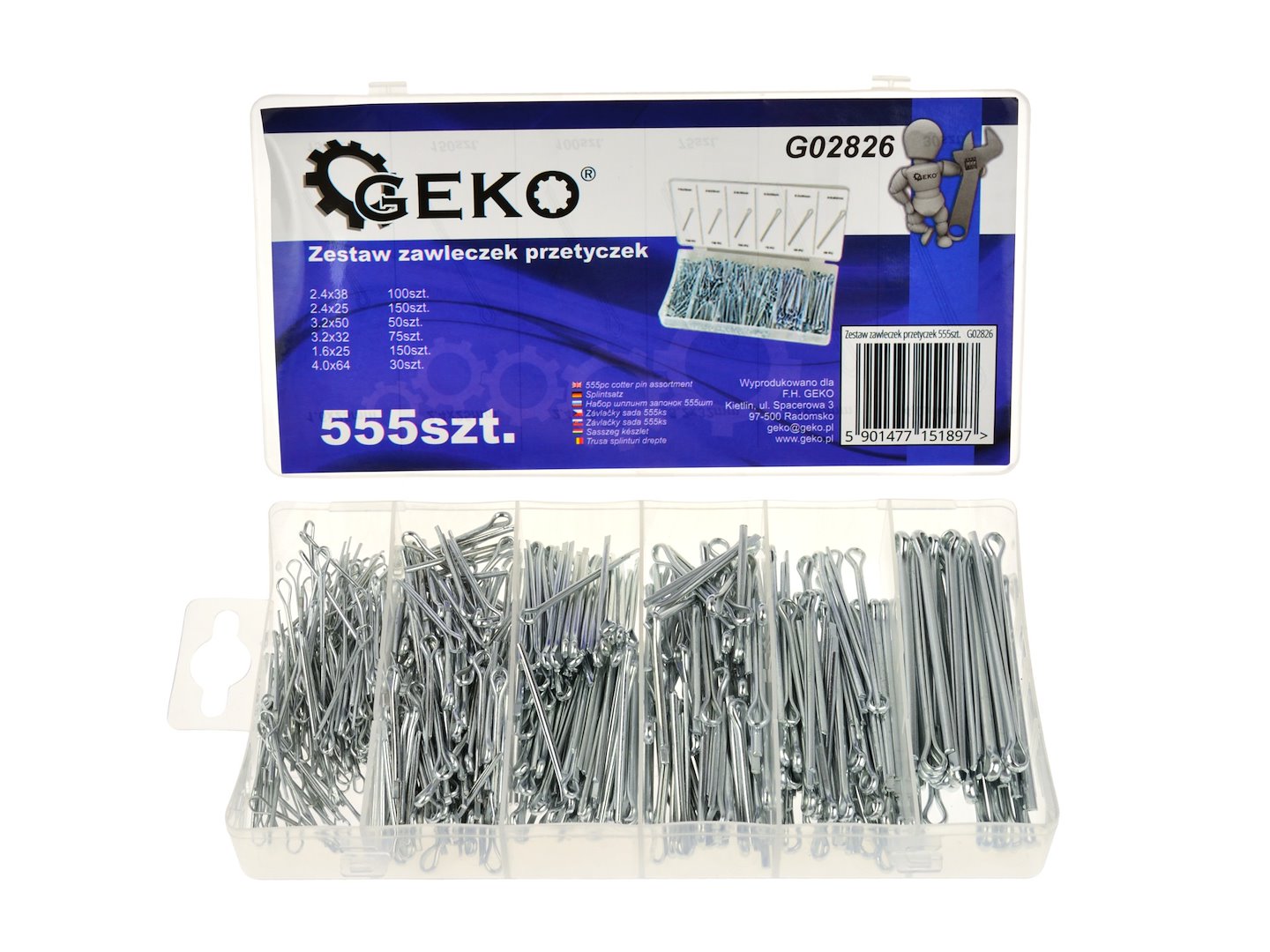 Sada závlaček 555 ks – Geko G02826 1