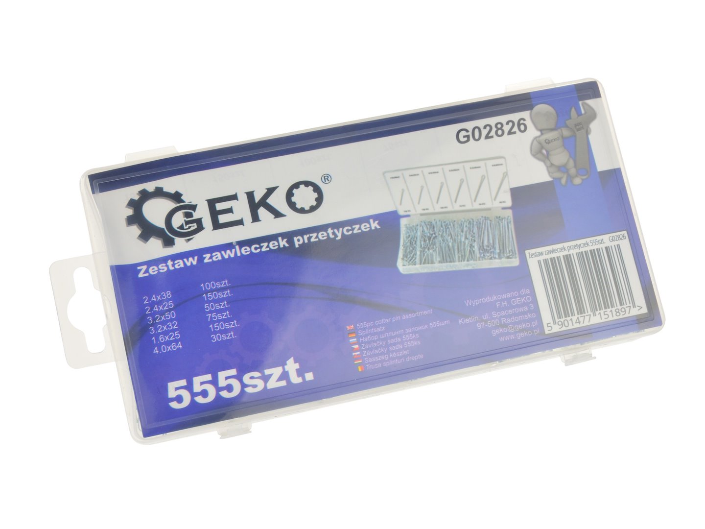 Sada závlaček 555 ks – Geko G02826 4