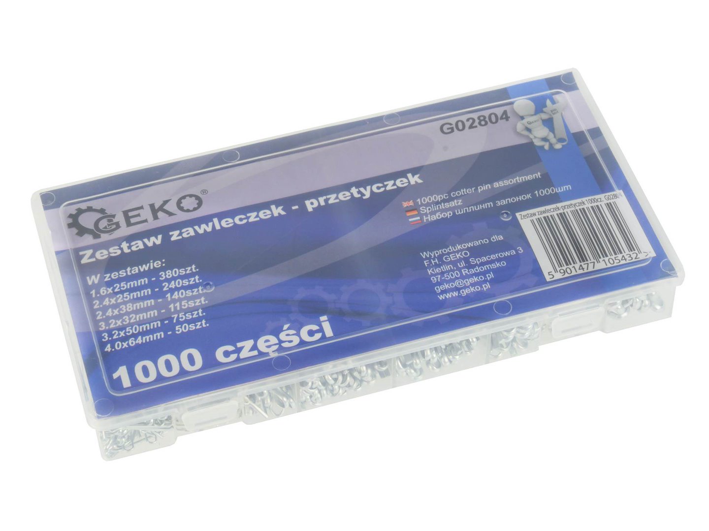 Sada závlaček a průchodek 1000 ks – Geko G02804 2