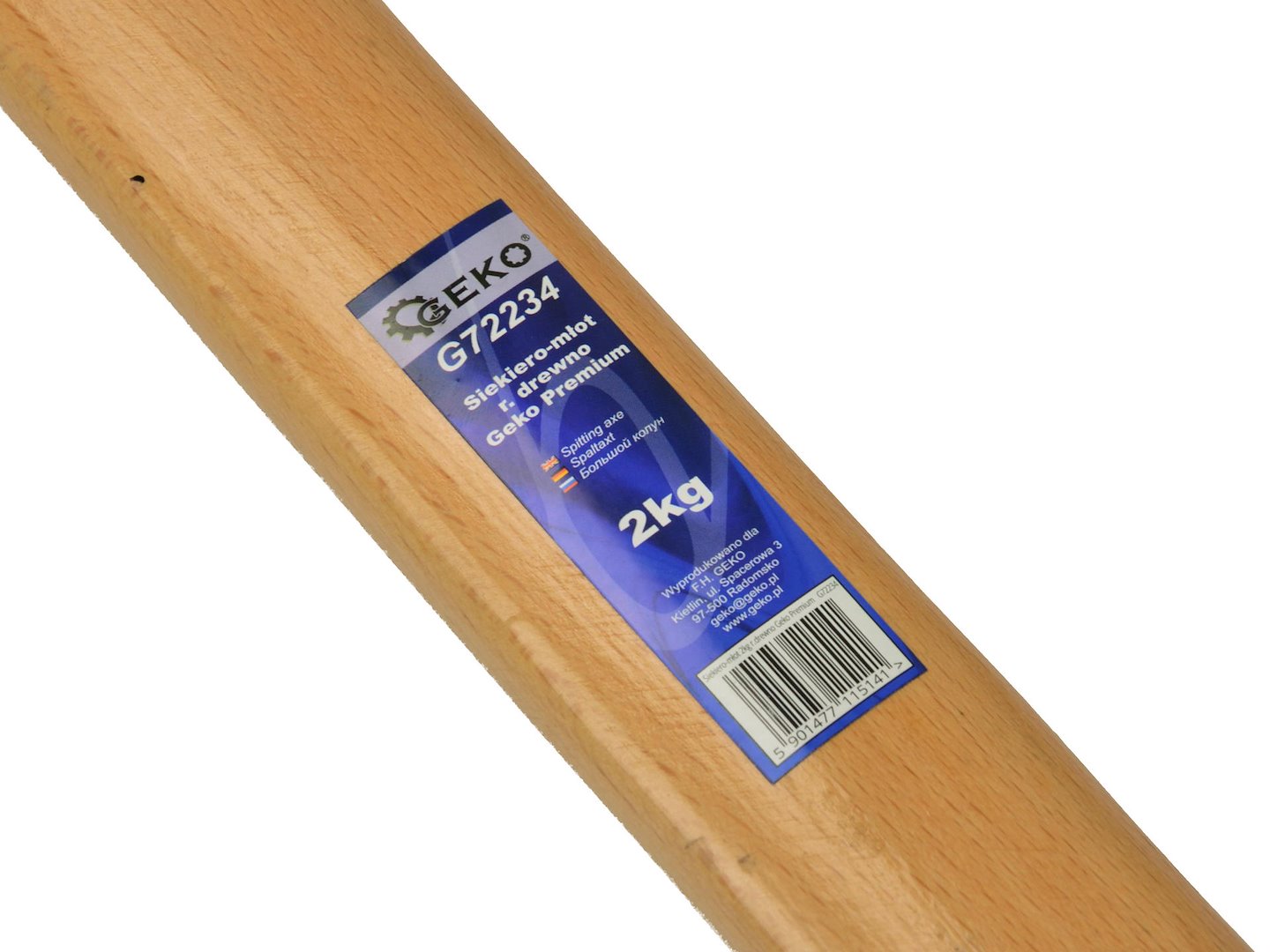 Sekera na štípání dřeva Geko Premium 2 kg — V provozu