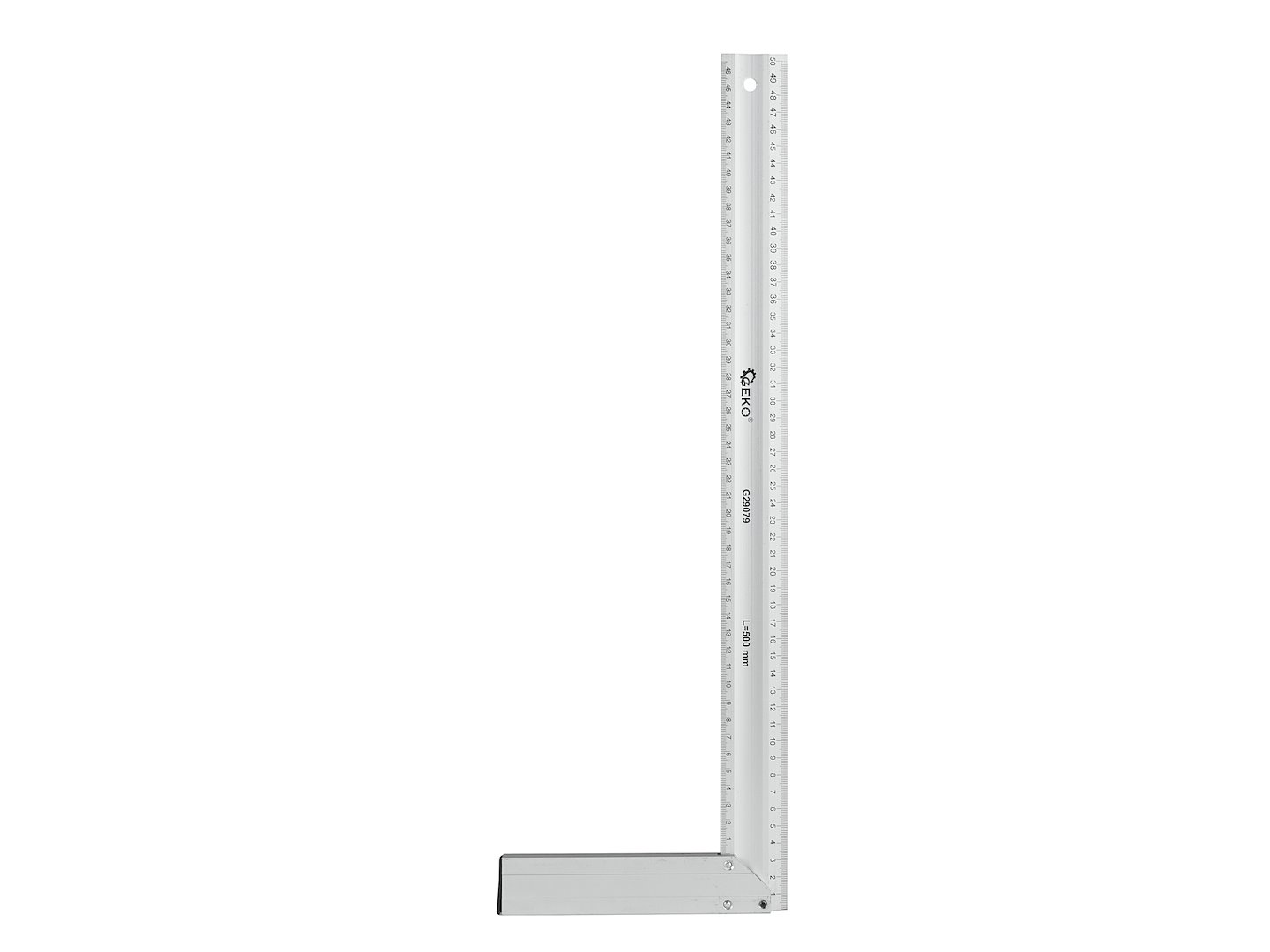 Úhelník stavební truhlářský 500 mm ALU Geko — Detail konstrukce