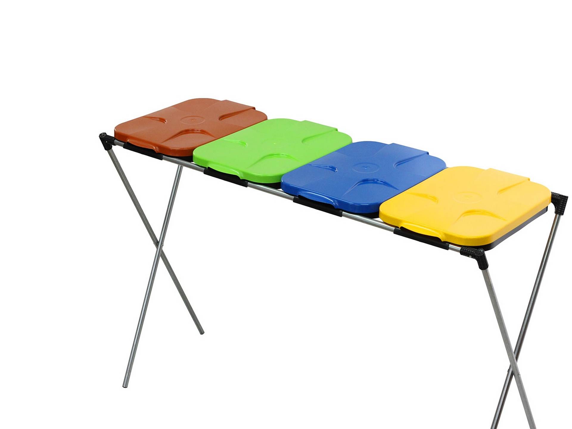 Stojan-koš na 4 pytle na odpadky pro třídění odpadu — Detail