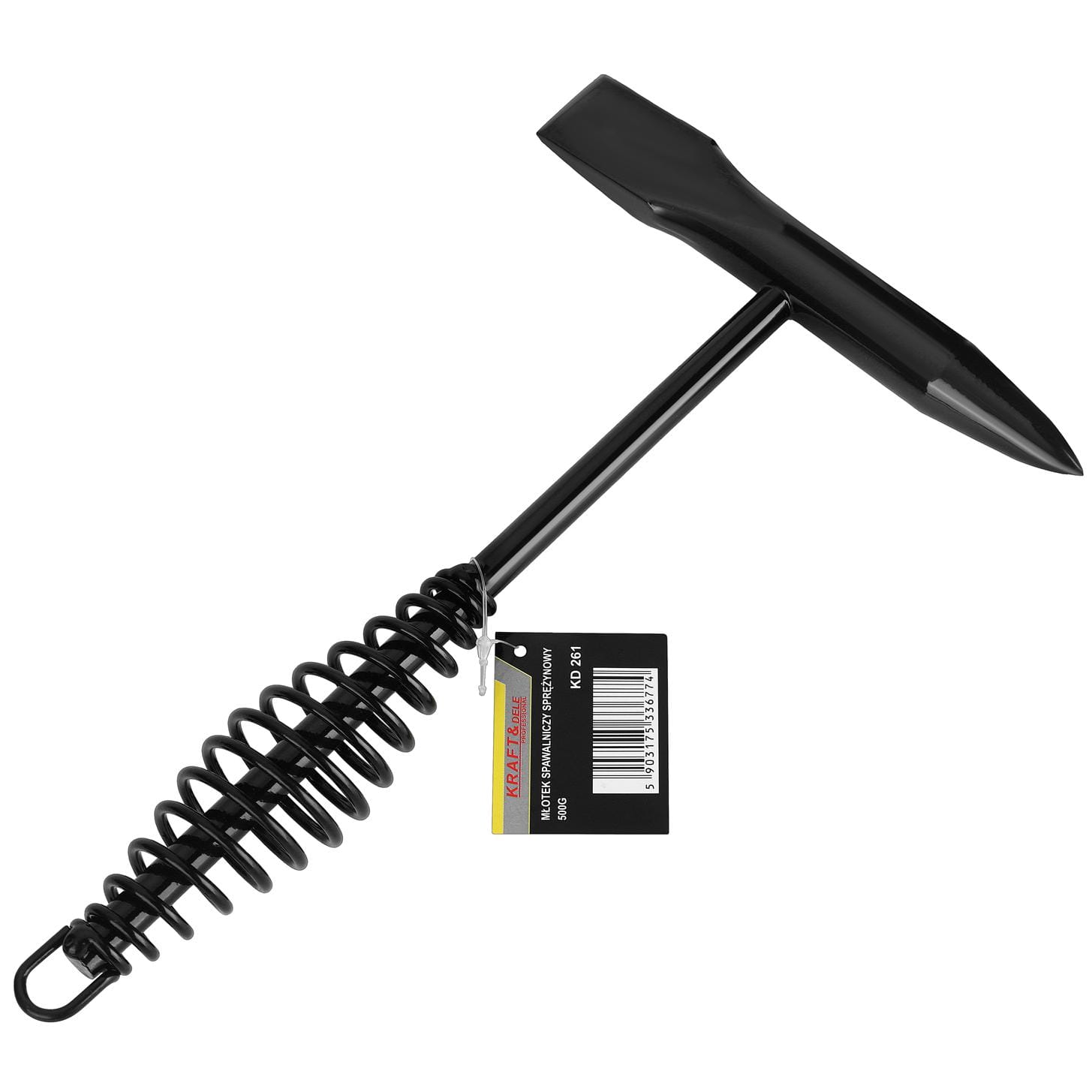 Svařovací kladivo Kraft&Dele KD261 – pružinová rukojeť, 500 g, délka 33 cm 2