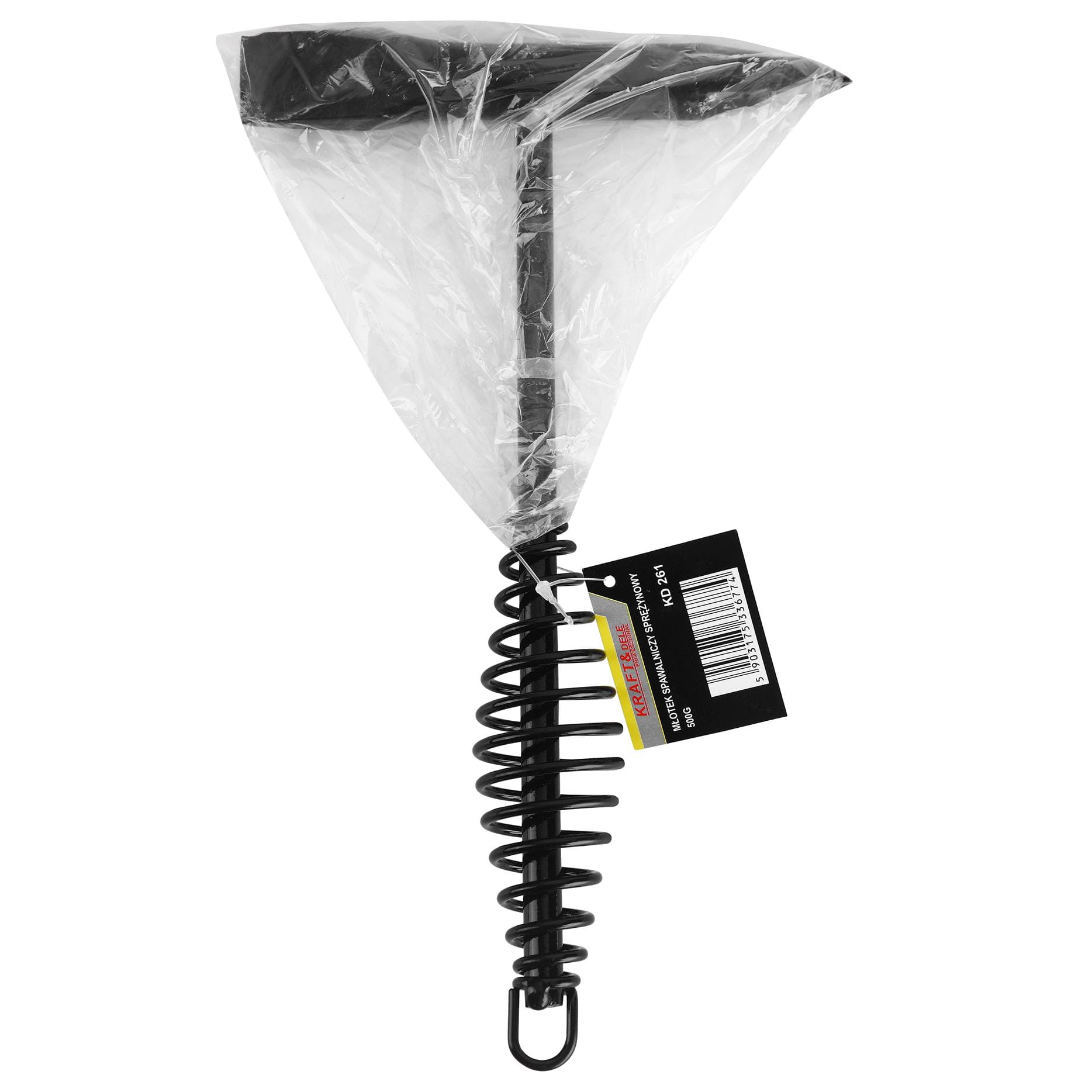 Svařovací kladivo Kraft&Dele KD261 – pružinová rukojeť, 500 g, délka 33 cm 3