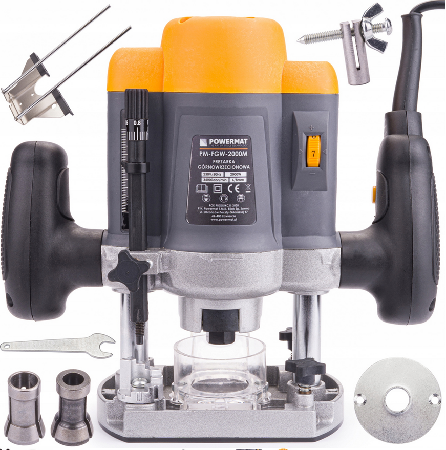Powermat horní fréza 2000W – celkový pohled