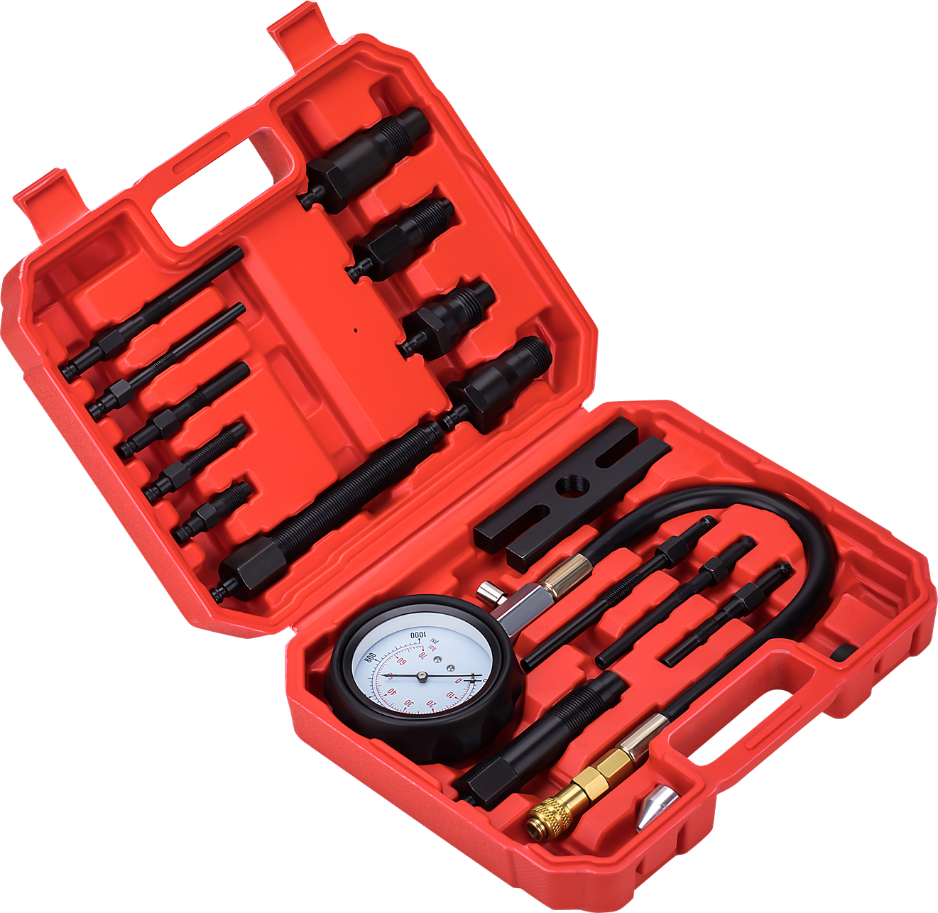 Tester měřič kompresního tlaku diesel KD12516 – manometr detail